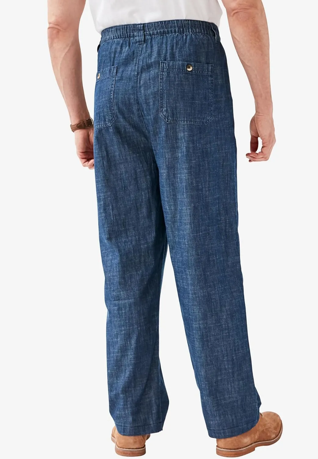 KingSize Men's Big & Tall Knockarounds Full-Elastic Waist Pants