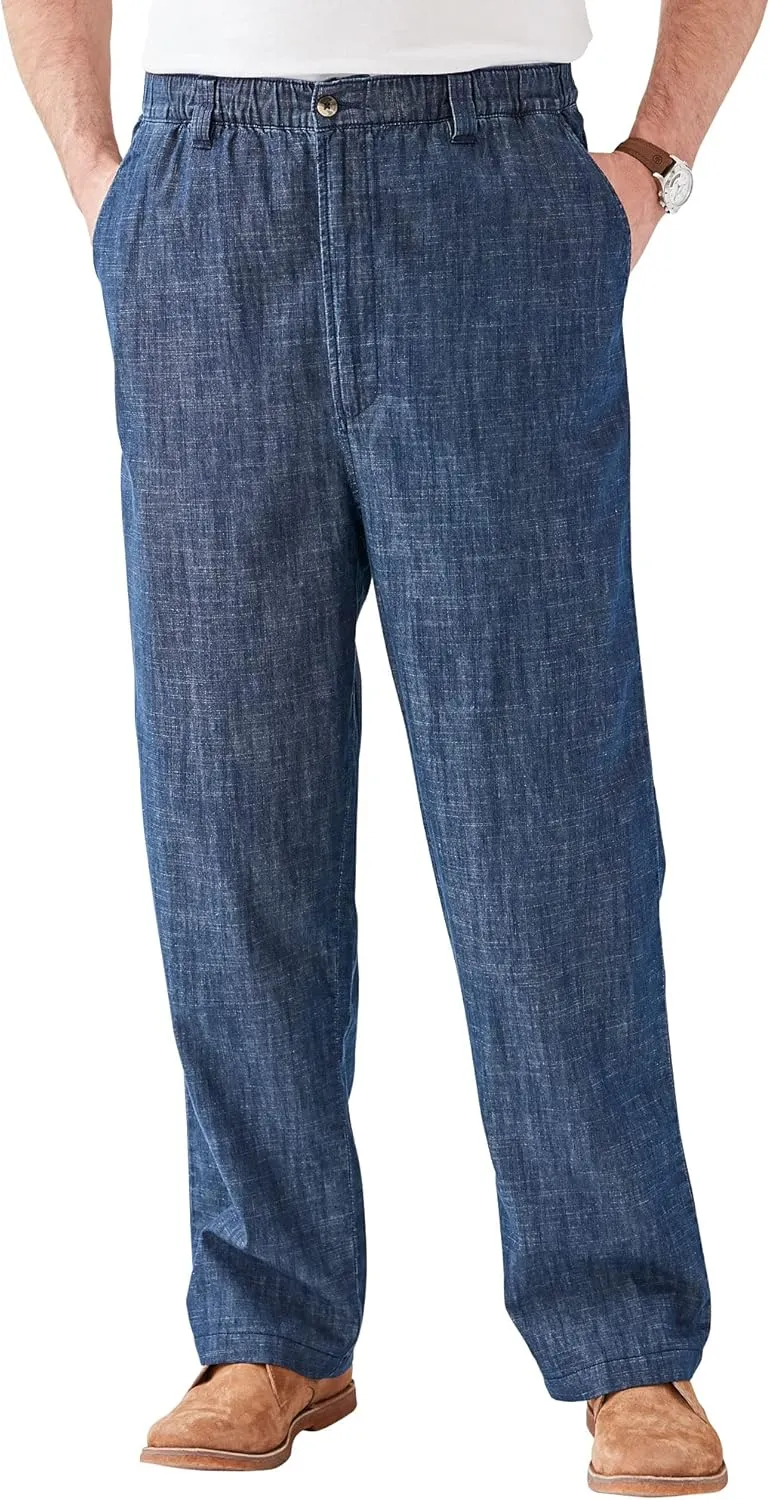 KingSize Men's Big & Tall Knockarounds Full-Elastic Waist Pants