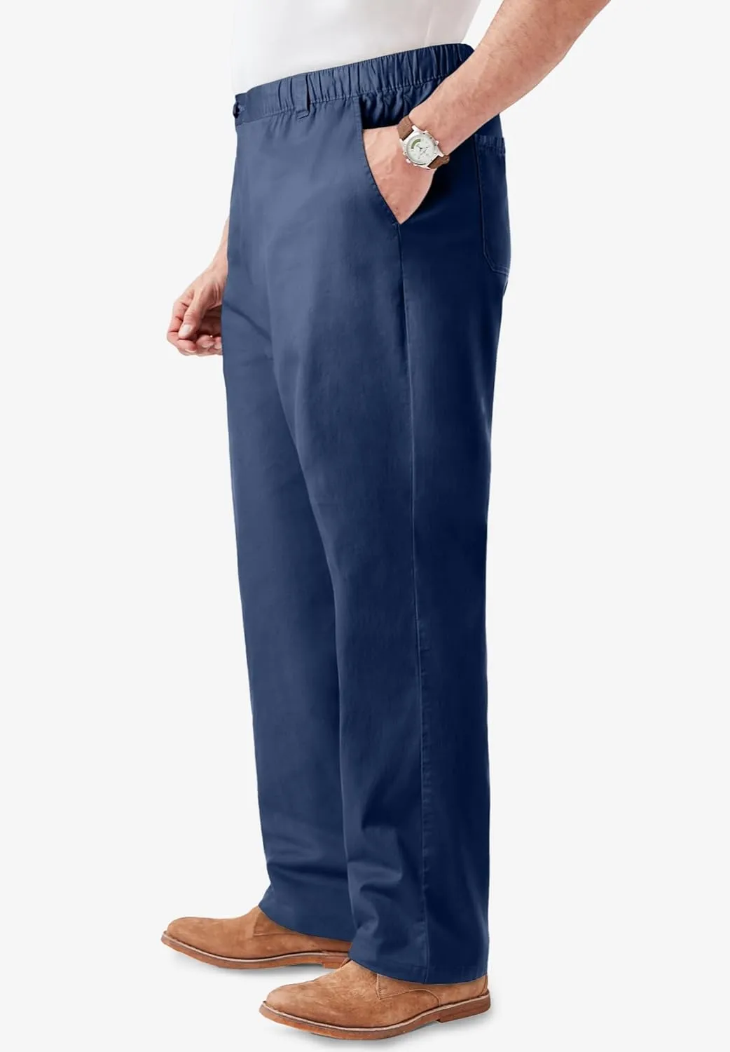 KingSize Men's Big & Tall Knockarounds Full-Elastic Waist Pants