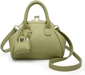 Kiss Lock Purse and Handbags,Vintage Crossbody Bags Mini Kisslock Top-handle Satchel Bags Women Design Clutch Purses