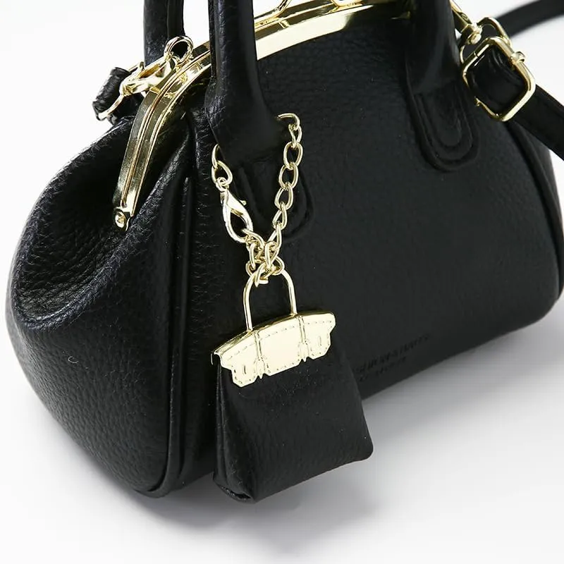 Kiss Lock Purse and Handbags,Vintage Crossbody Bags Mini Kisslock Top-handle Satchel Bags Women Design Clutch Purses