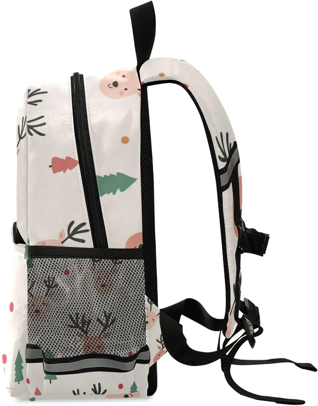 KLL Toddler Girl Backpack Cute Water Resistant School Bag Travel, Christmas Pattern with Reindeer