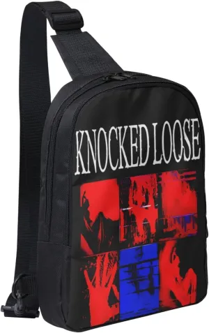 Knocked Music Loose Crossbody Bags for Women Men, Travel Hiking Sling Bag, Lightweight Handbag, Chest Purse Backpack