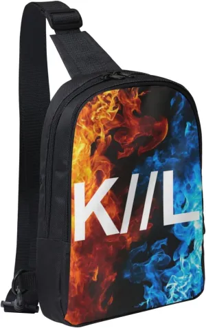Knocked Music Loose Crossbody Bags for Women Men, Travel Hiking Sling Bag, Lightweight Handbag, Chest Purse Backpack