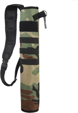 KRATARC Archery Lightweight Back Arrow Quiver Dual Use Foldable Compact Hip Arrows Bag with Molle System Hanged for Target Shooting