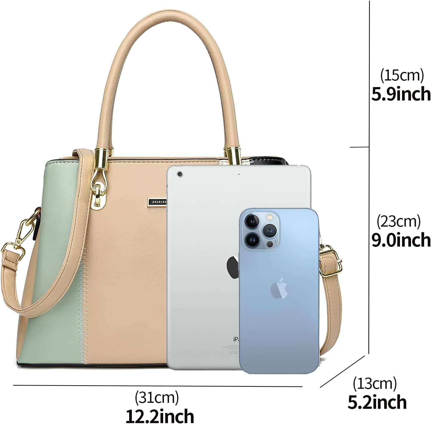 KURGOOL Women Purses and Handbags Top Handle Satchel Shoulder Bags Messenger Tote Bag for Ladie