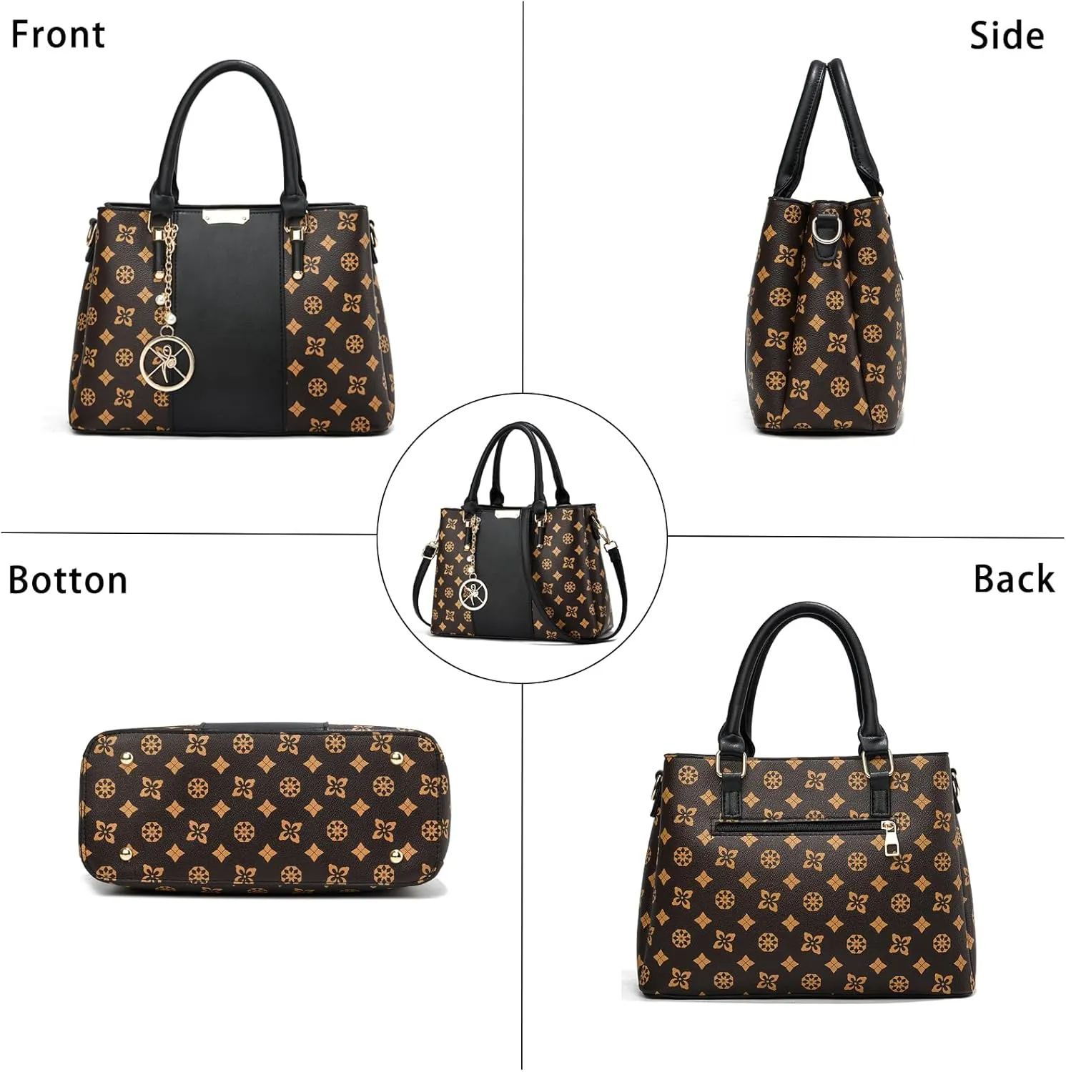 KURGOOL Women Purses and Handbags Top Handle Satchel Shoulder Bags Messenger Tote Bag for Ladie