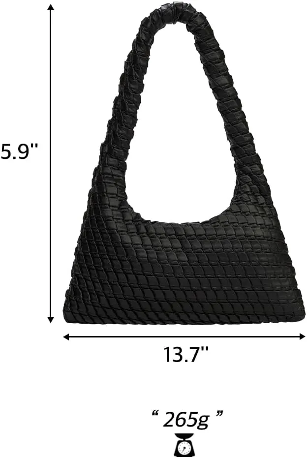 KWANI Textured HoboBag for Women - PU Leather Shoulder Bag with Magnetic Closure, Stylish Casual Tote