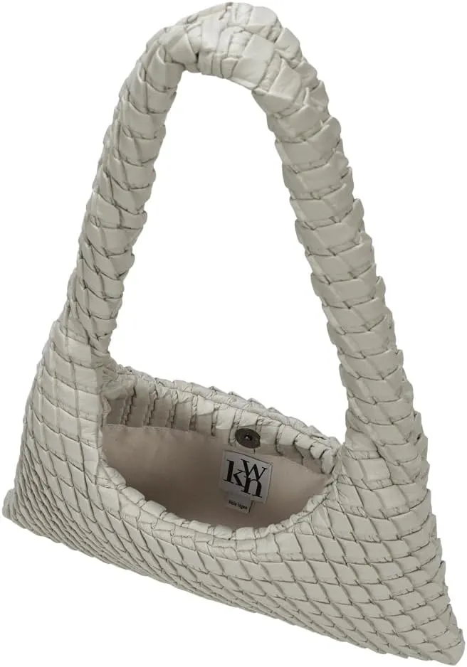 KWANI Textured HoboBag for Women - PU Leather Shoulder Bag with Magnetic Closure, Stylish Casual Tote