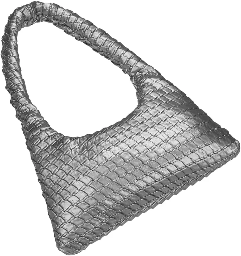 KWANI Textured HoboBag for Women - PU Leather Shoulder Bag with Magnetic Closure, Stylish Casual Tote