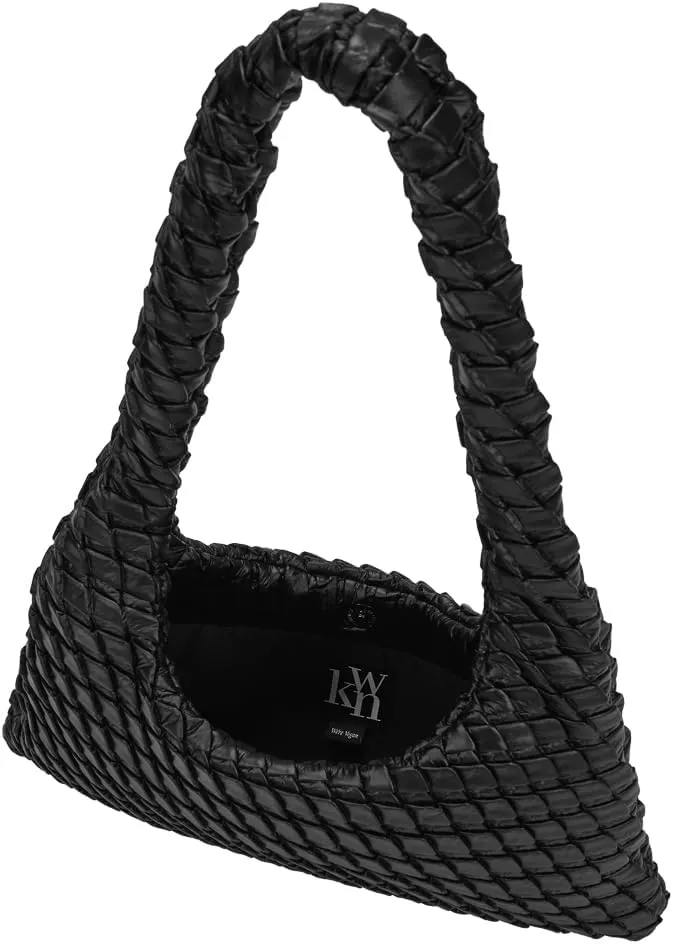KWANI Textured HoboBag for Women - PU Leather Shoulder Bag with Magnetic Closure, Stylish Casual Tote