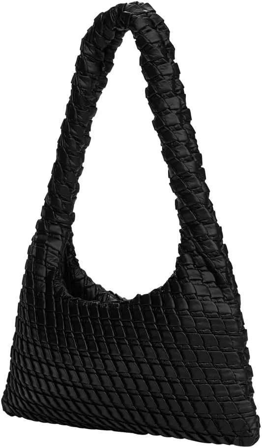 KWANI Textured HoboBag for Women - PU Leather Shoulder Bag with Magnetic Closure, Stylish Casual Tote