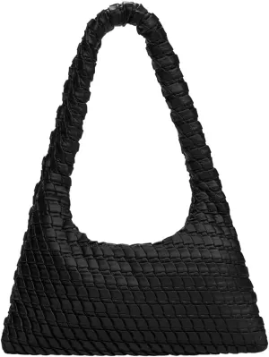 KWANI Textured HoboBag for Women - PU Leather Shoulder Bag with Magnetic Closure, Stylish Casual Tote
