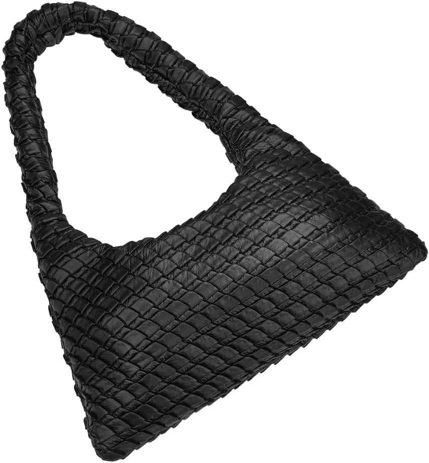 KWANI Textured HoboBag for Women - PU Leather Shoulder Bag with Magnetic Closure, Stylish Casual Tote