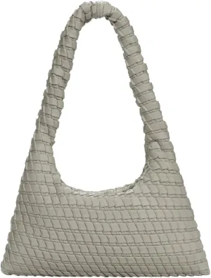 KWANI Textured HoboBag for Women - PU Leather Shoulder Bag with Magnetic Closure, Stylish Casual Tote