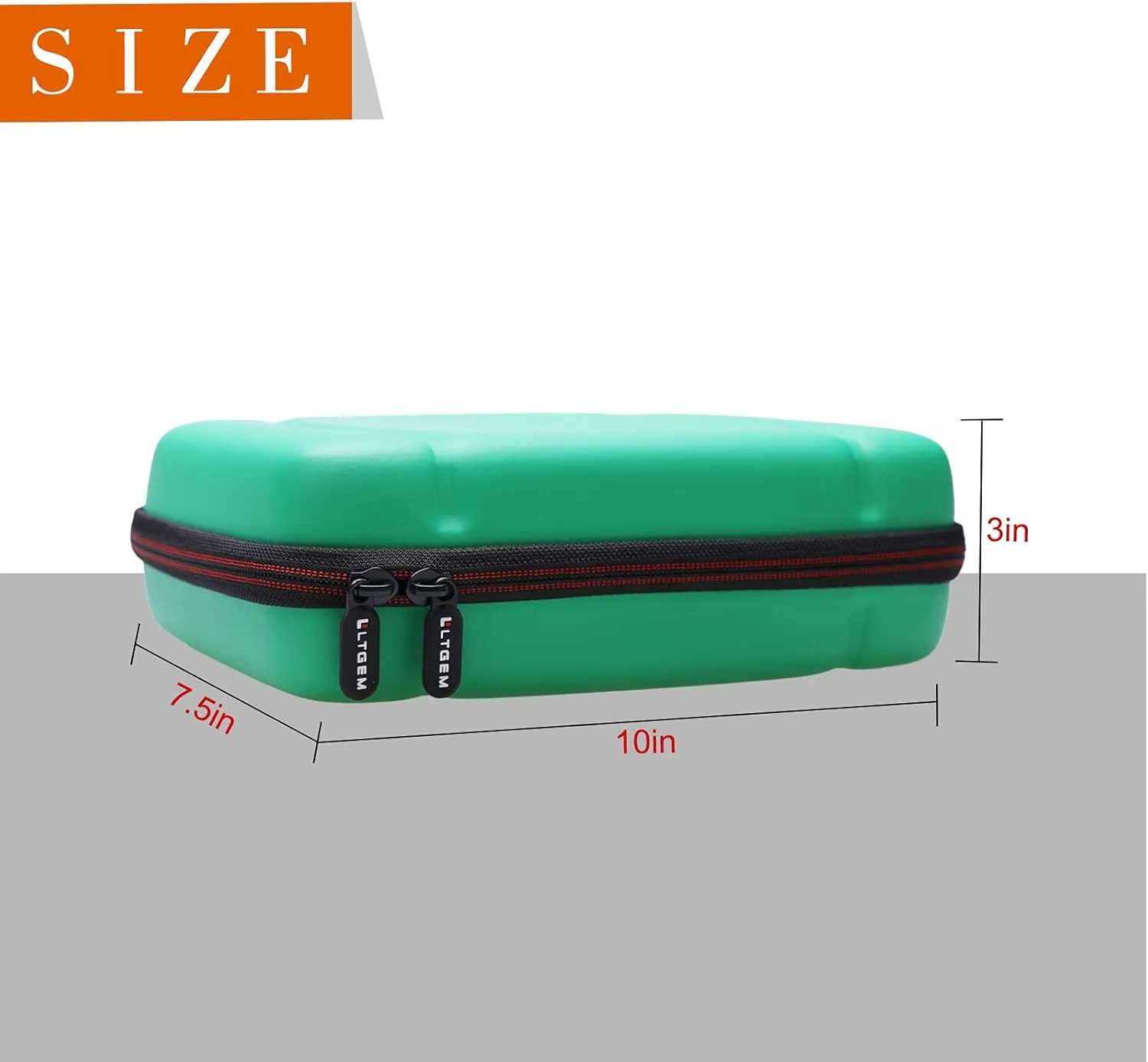 L LTGEM EVA Hard Case for Leapfrog LeapPad Academy Kids' Learning Tablet/Leapfrog Epic Academy Edition (Green)