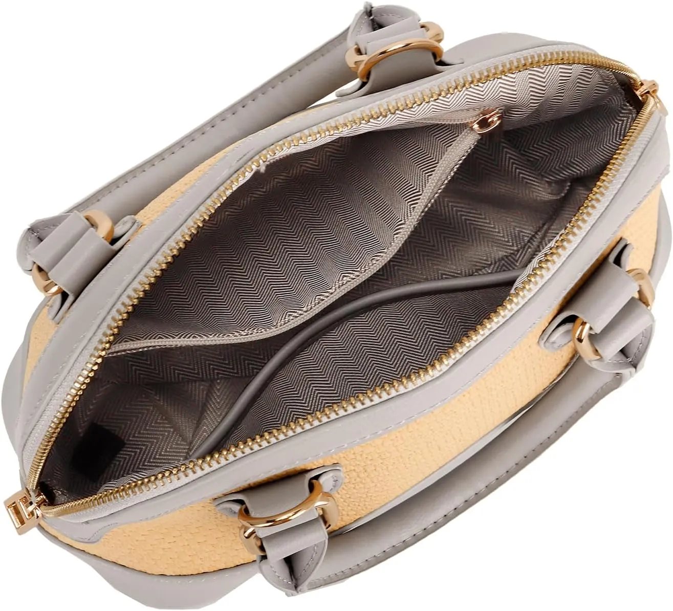 LA TERRE Zip-Around Classic Dome Satchel Bags for Women Crossbody Purse Top Handle Handbags