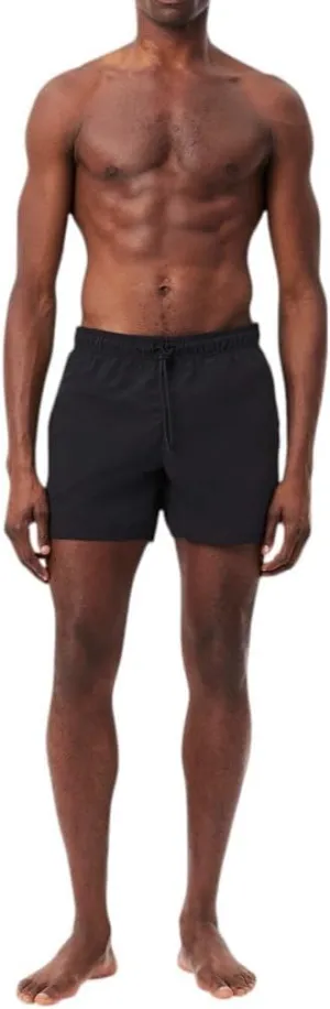 Lacoste Men's Solid Elastic Waist Swim Trunks
