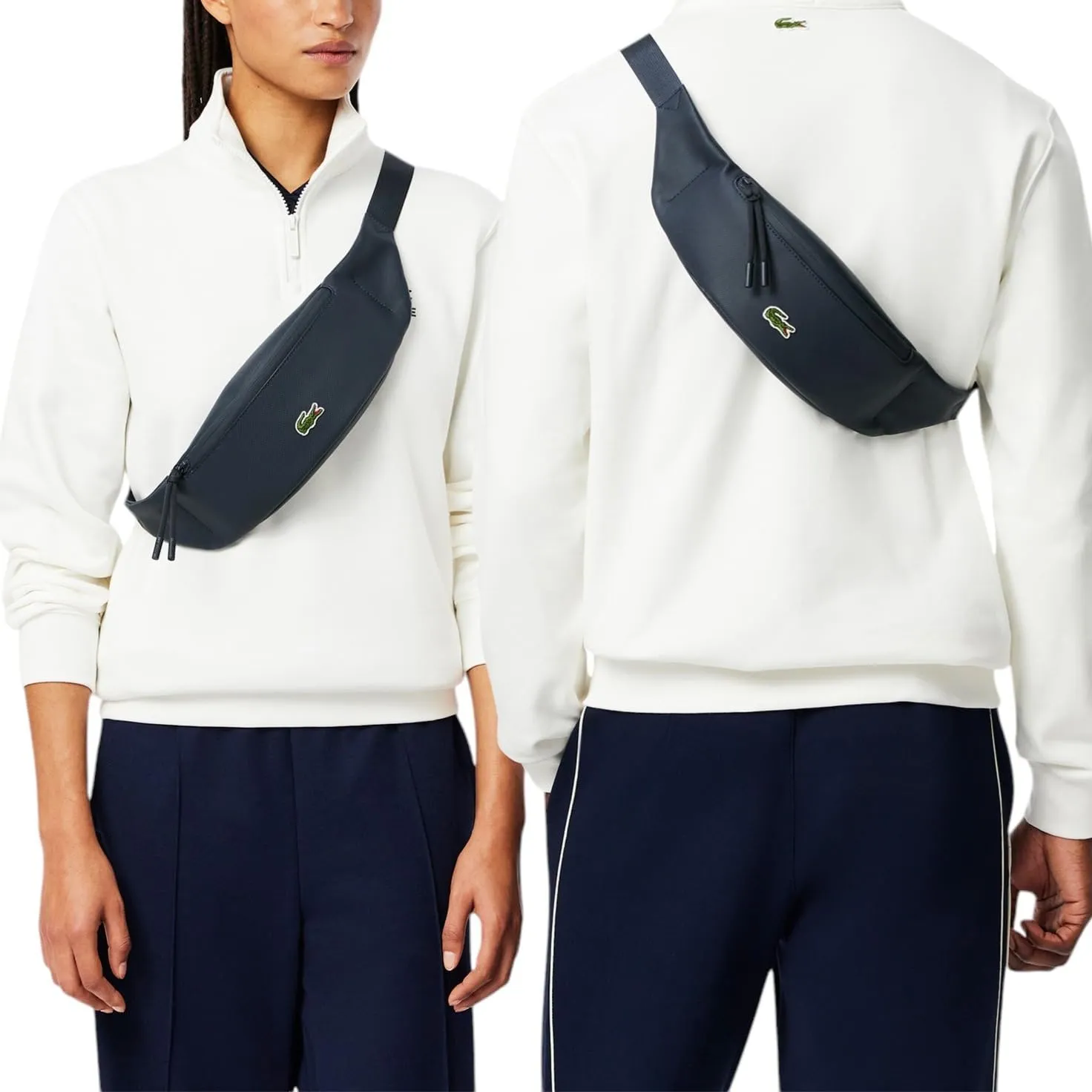Lacoste Men's Unisex LCST Zippered Belt Bag