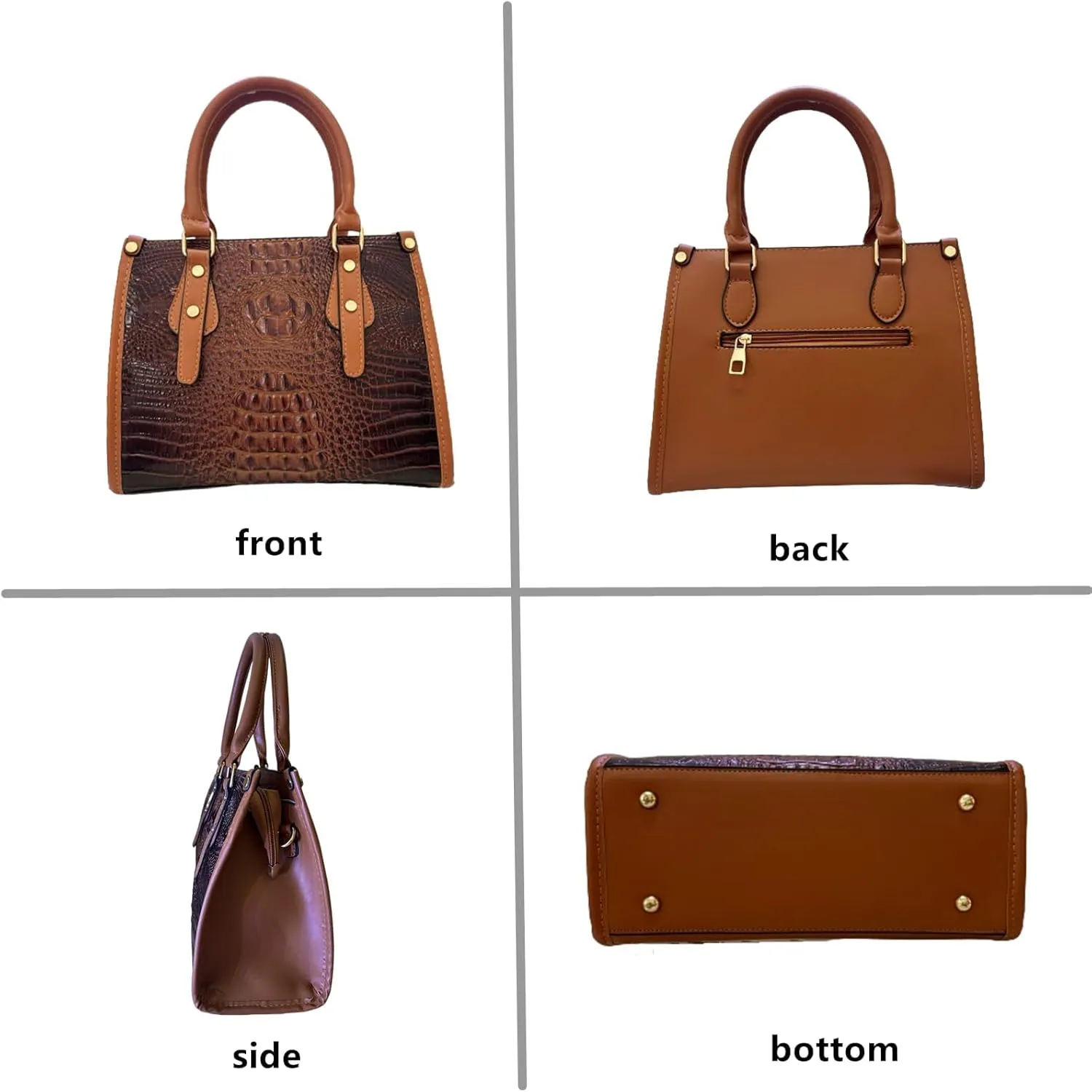 Ladies Satchel Purse Wallet Top Handle Tote Handbags Hobo Shoulder Bags Set 3pcs for women