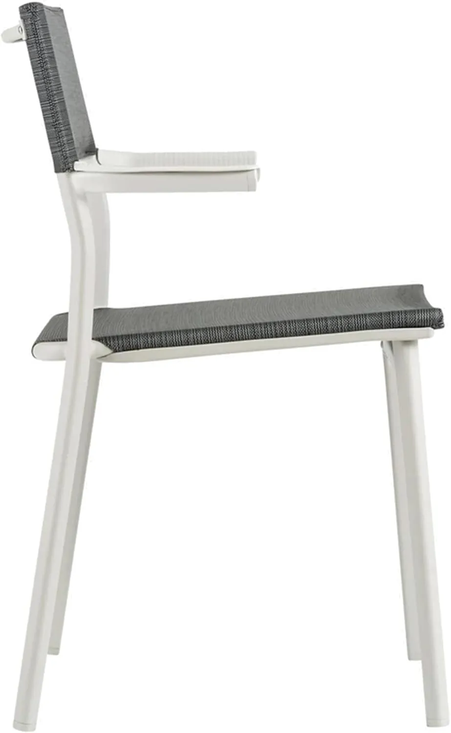 Lafuma ORON Outdoor Dining Armchair, Sand Frame - Obsidian