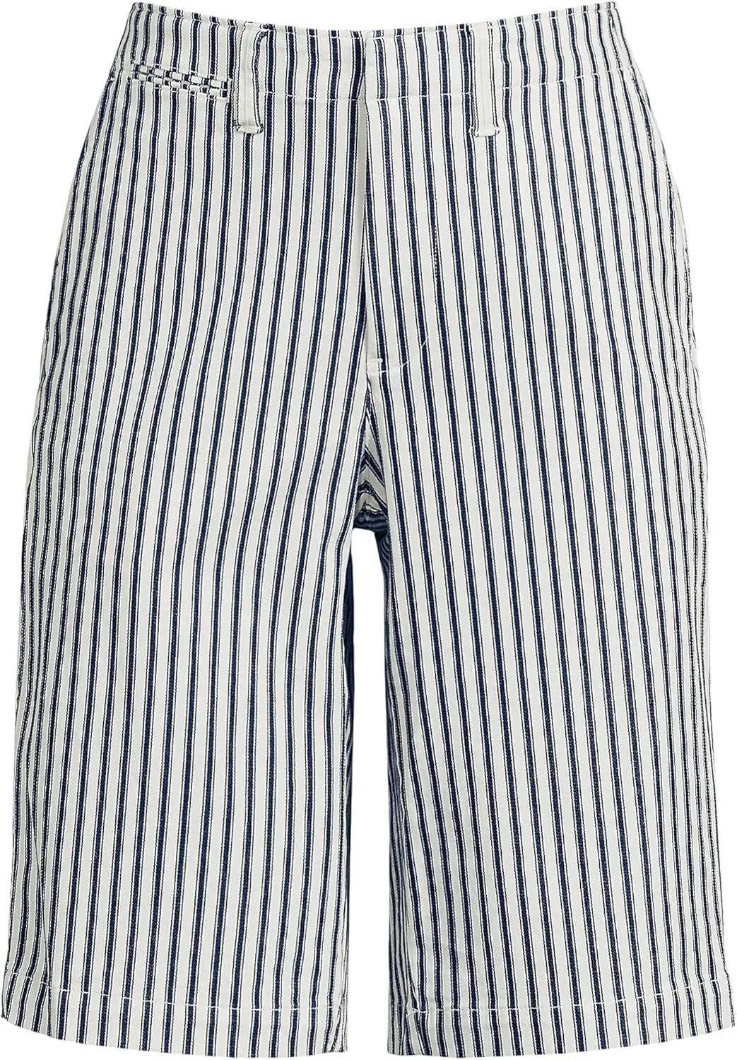 Lands' End Women's Elastic Back Classic 12" Chino Shorts