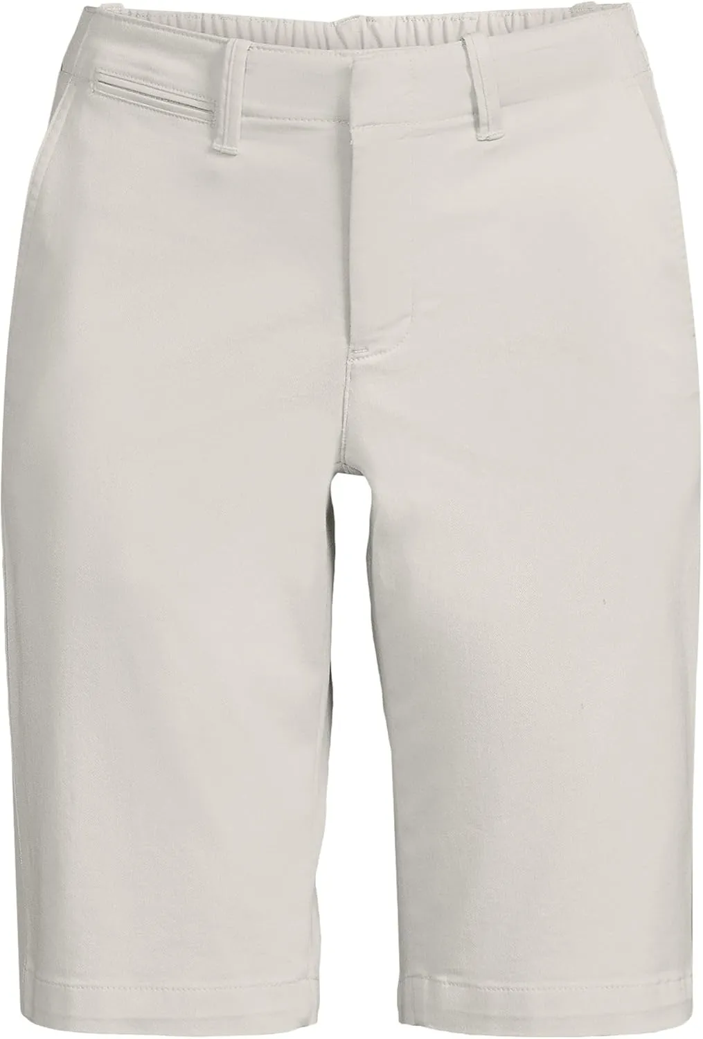 Lands' End Women's Elastic Back Classic 12" Chino Shorts