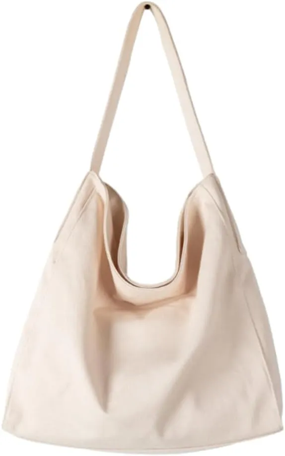 Large Canvas Tote Bag for Women Men Stripe Shoulder Bag Casual Hobo Crossbody Purse Travel Work Satchel Tote Handbag