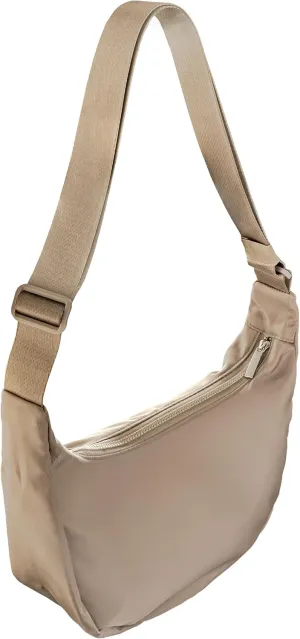 Large Crescent Bag, Crossbody Bag for Women, Men, Large Capacity All Weather Resistant Crossbody Bag, Adjustable Strap, Nylon
