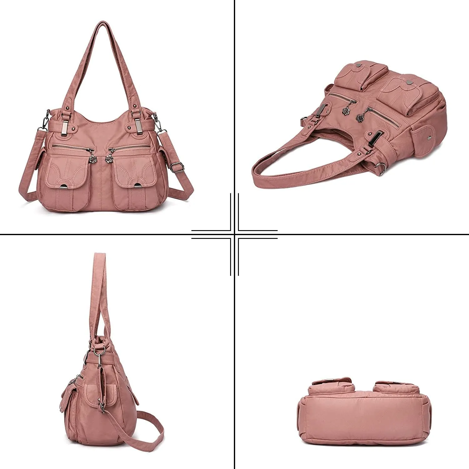 Large Hobo Bags Women's Crossbody Shoulder Bag Vintage Satchel Purse