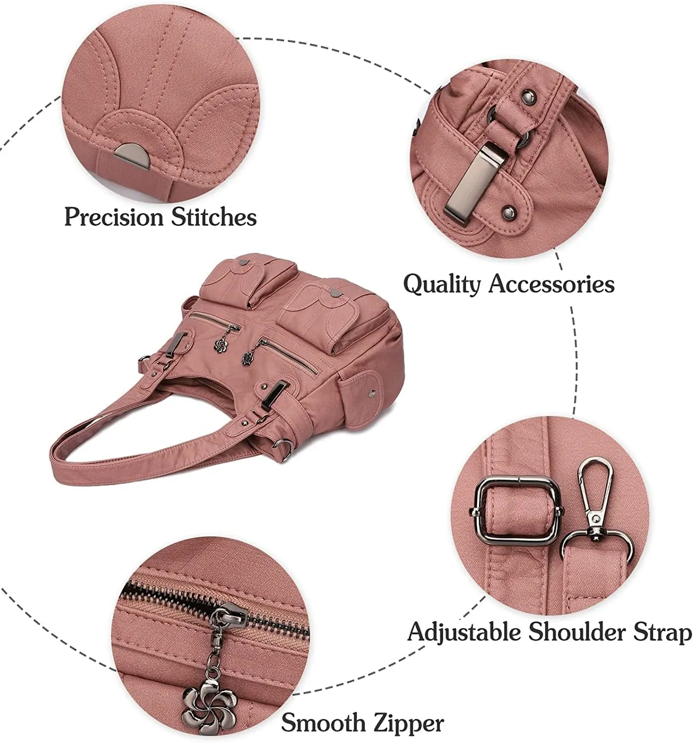 Large Hobo Bags Women's Crossbody Shoulder Bag Vintage Satchel Purse