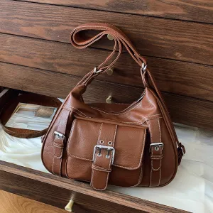Large Shoulder Handbag Hobo Bags Satchel Crossbody Bags For Women Trendy Fashion Shoulder Bag Vintage Underarm Bag