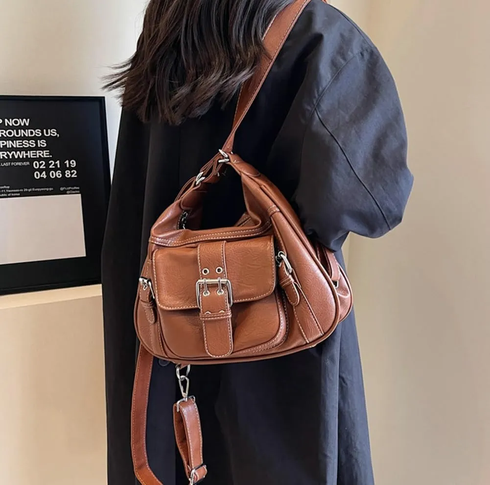 Large Shoulder Handbag Hobo Bags Satchel Crossbody Bags For Women Trendy Fashion Shoulder Bag Vintage Underarm Bag
