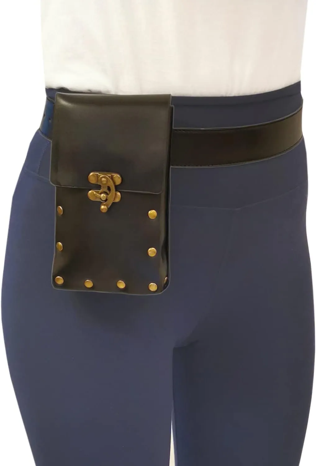 Larswon Renaissance Bag Medieval Belt Pouch Leather Belt Pouch Leg Phone Holder Festival Faire Accessories