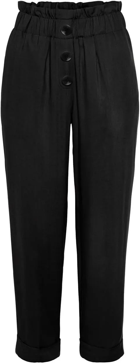 LASCANA Women's Paperbag Waist Ankle Pants