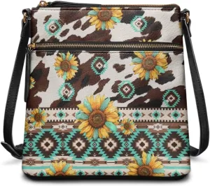 Leather Crossbody Bags for Women Travel Cell Phone Purse with Adjustable Strap Fashion Shoulder Handbag Wallet
