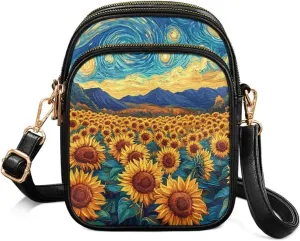 Leather Purse for Women, Leather Shoulder Crossbody Bags Sling Purses Fashion Side Belt Wallet Ladies Sling Bags