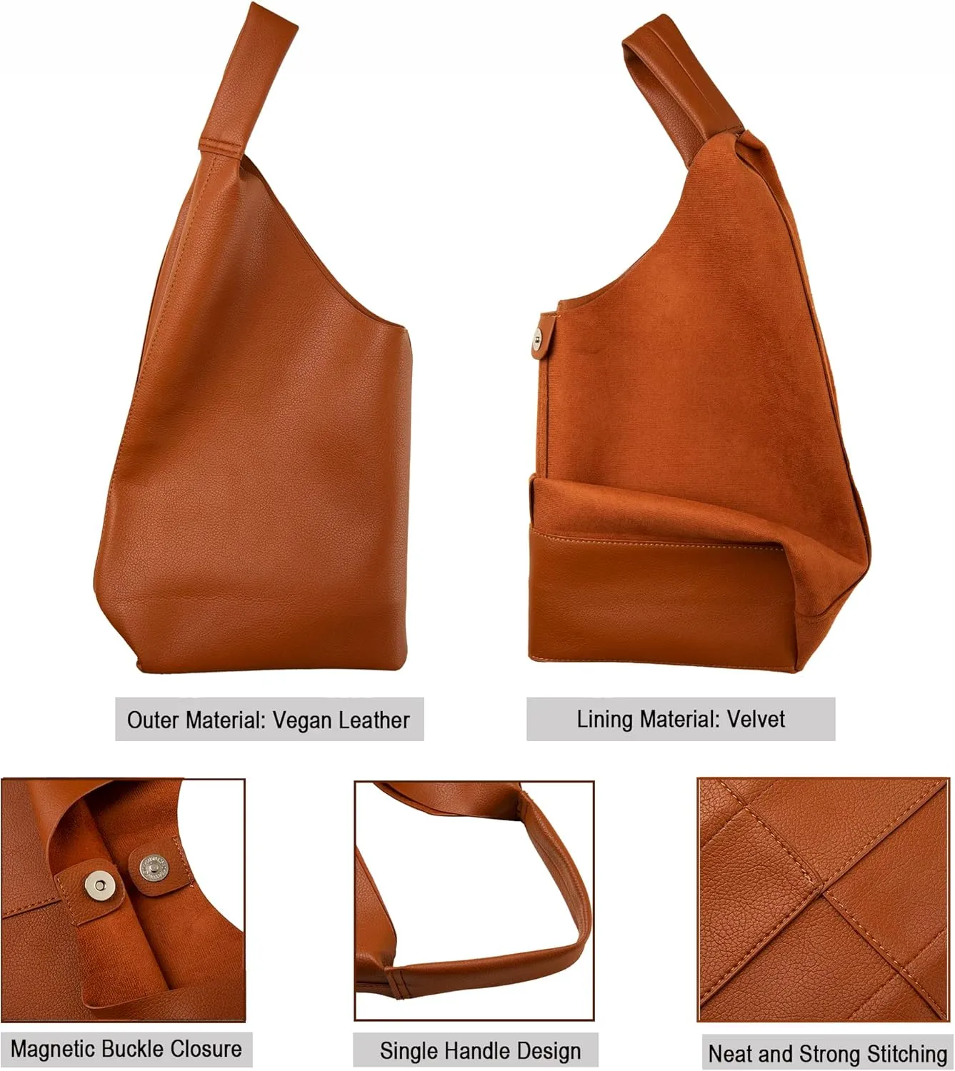Leather Tote Bag, Oversized Hobo Bags, Large Tote Bag for Women Work, Vegan Leather Handbags Travel