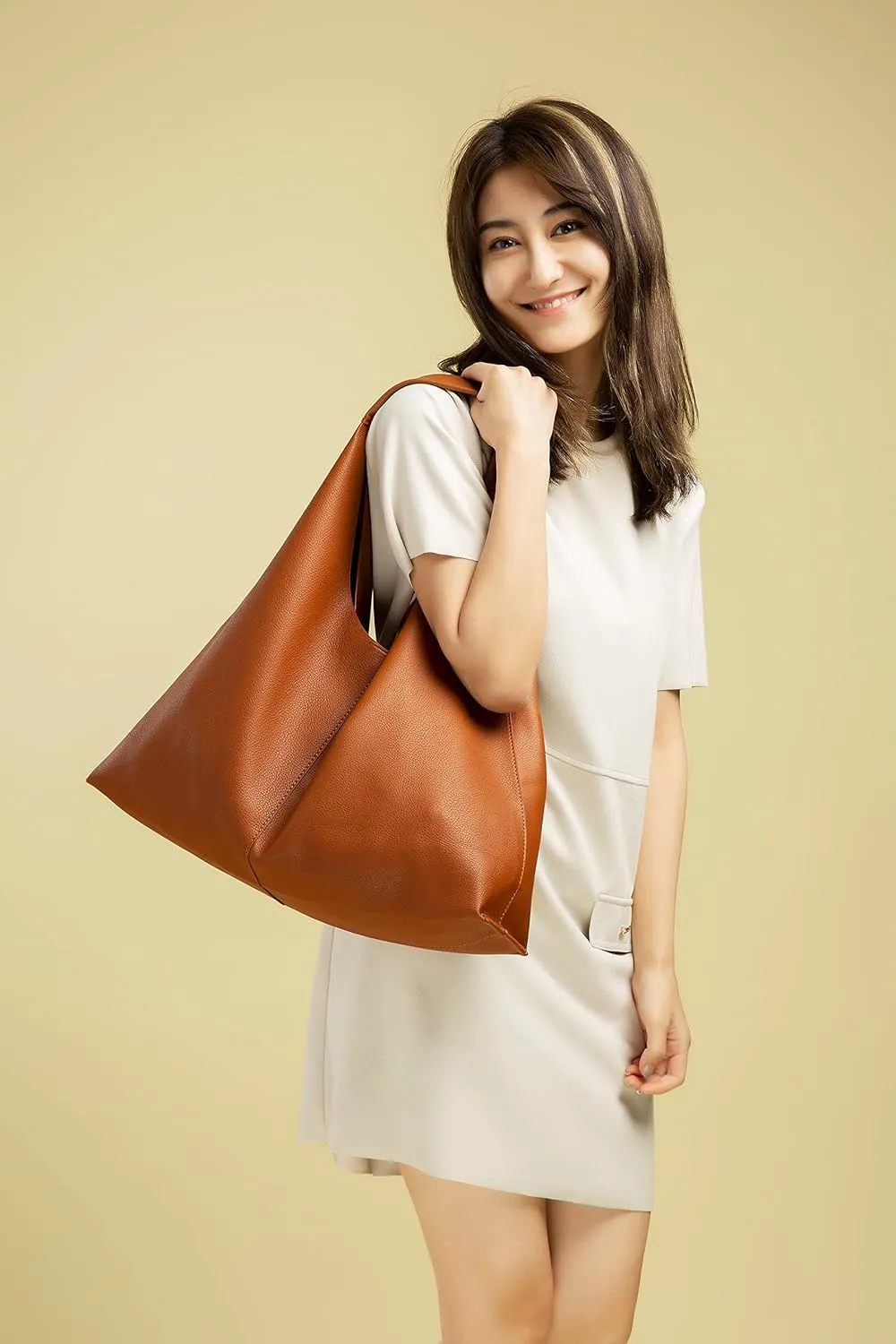 Leather Tote Bag, Oversized Hobo Bags, Large Tote Bag for Women Work, Vegan Leather Handbags Travel