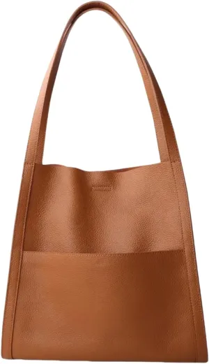 Leather Tote Shoulder Bag for Women，Large Leather Hobo Shoulder Bag