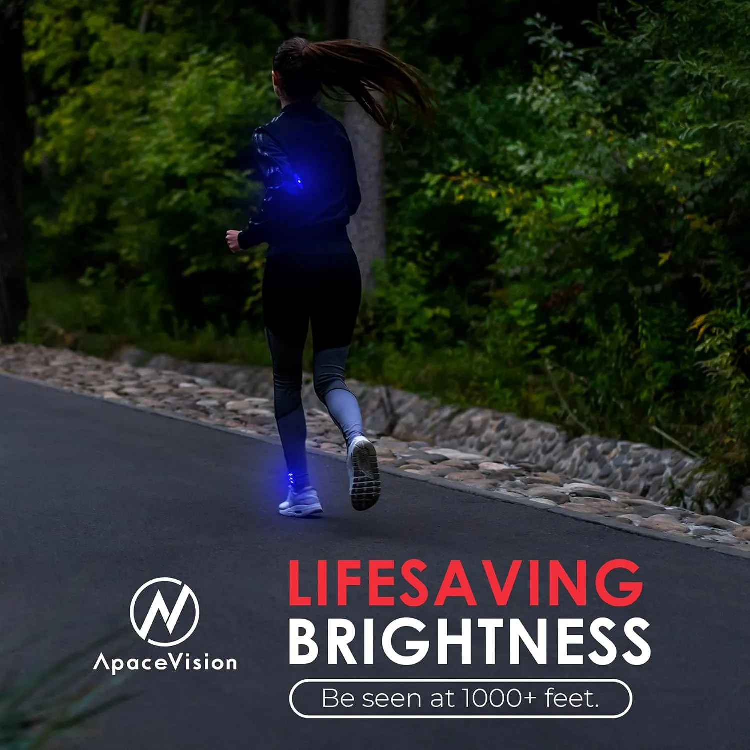 LED Safety Light (2 Pack) - Clip On Strobe/Running Lights for Runners, Dog, Bike, Walking, Boat, Kayak, Stroller and More - High Visibility Accessories for Your Reflective Gear, Bicycle