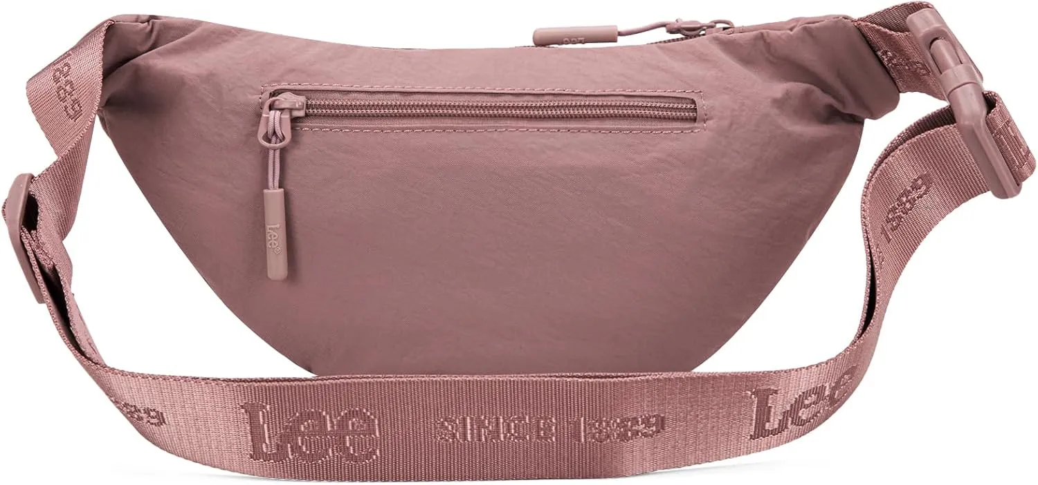 Lee Fanny Packs for Women Water-Resistant Crossbody Bag Lightweight Waist Pack for Travel & Everyday Use, Dark Pink
