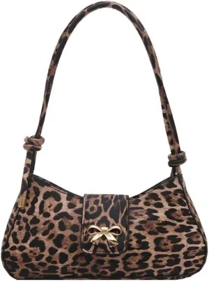 Leopard Y2k Shoulder Bag Crossbody Bags for Women Leopard Purse Going Out Bag Punk Y2k Stuff 2000s