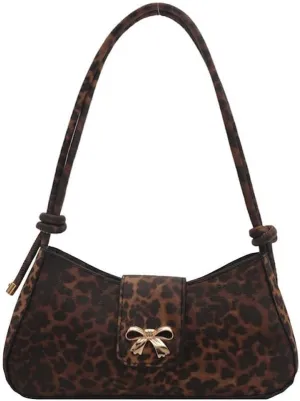 Leopard Y2k Shoulder Bag Crossbody Bags for Women Leopard Purse Going Out Bag Punk Y2k Stuff 2000s