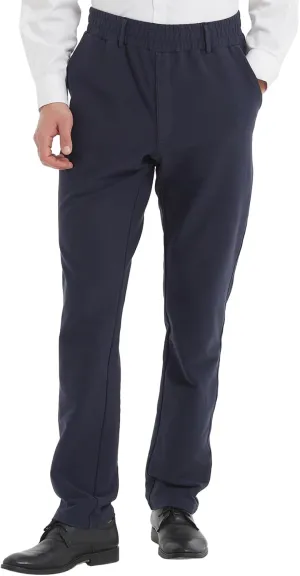 LETAOTAO Mens Elastic Waist Pants for Seniors Adaptive Mens Pants for Elderly with Zipper Fly