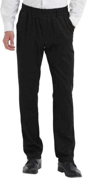 LETAOTAO Mens Elastic Waist Pants for Seniors Adaptive Mens Pants for Elderly with Zipper Fly