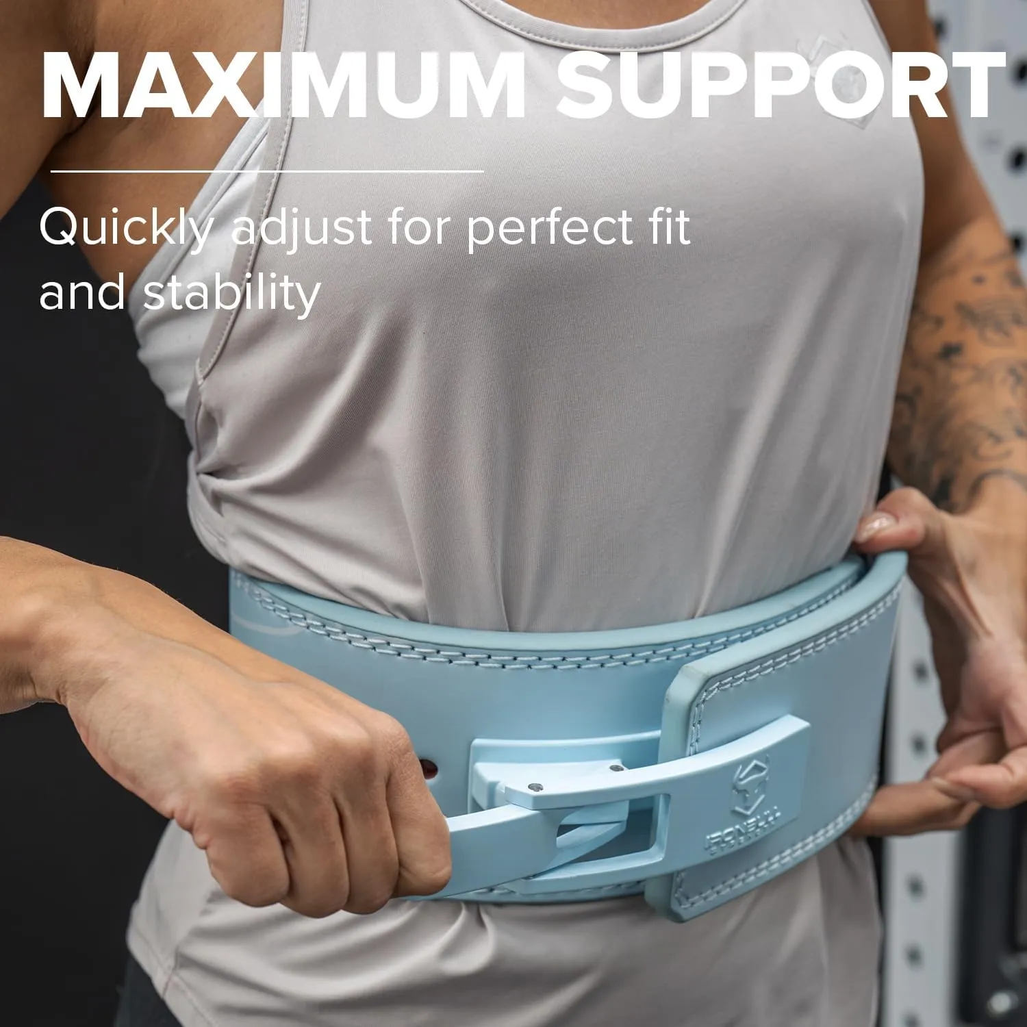Lever Weightlifting Belt – 10mm Lever Belt for Squats & deadlift – Lever Lifting Belt for Men & Women - Lower Back Support Belt for Weight Lifting, Gym, Fitness & Weight Training