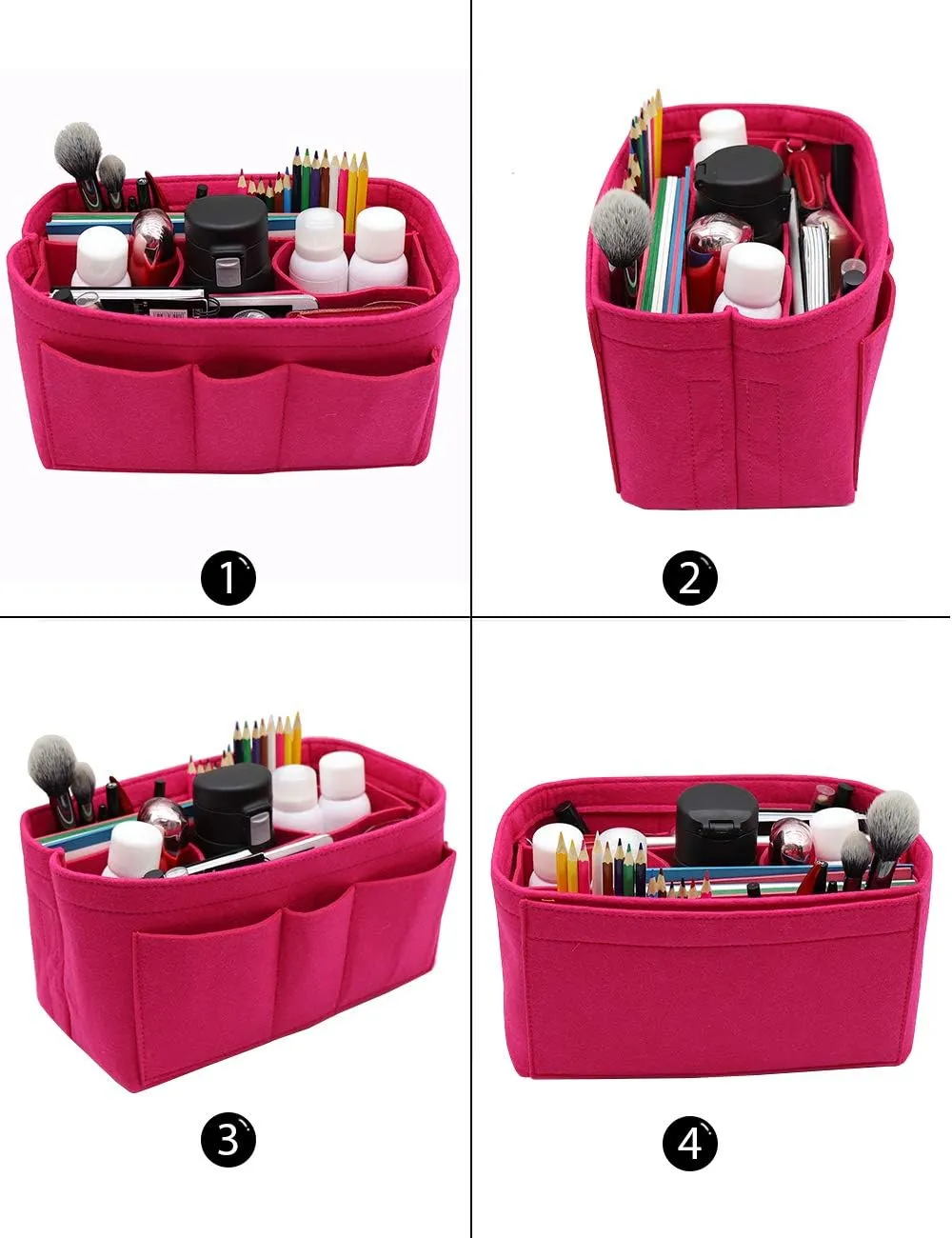 LEXSION Felt Insert Bag Organizer Bag In Bag For Handbag Purse Organizer Fits Speedy Neverful