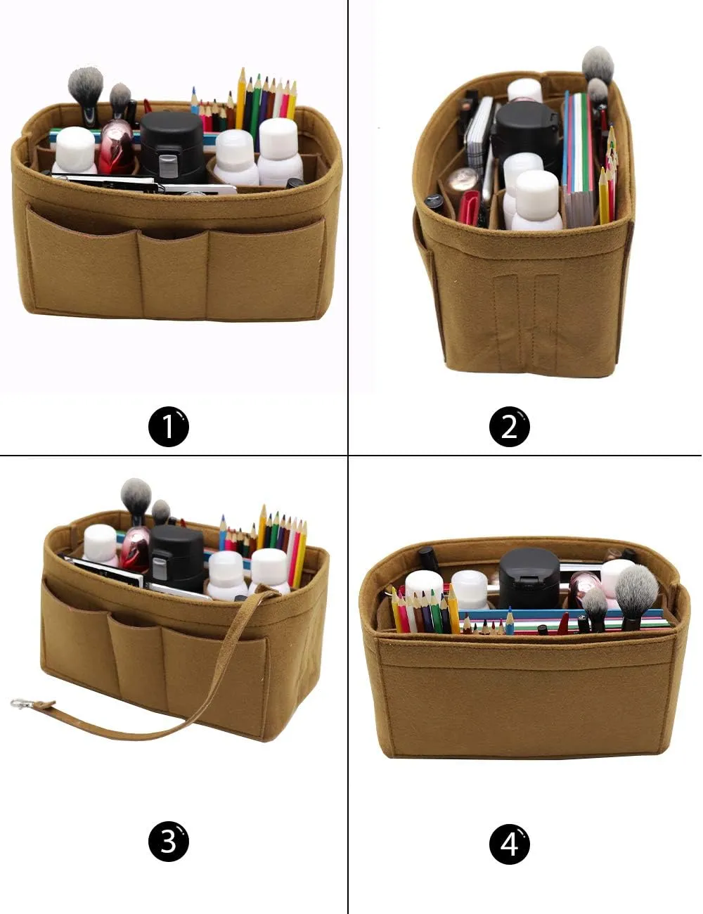 LEXSION Felt Insert Bag Organizer Bag In Bag For Handbag Purse Organizer Fits Speedy Neverful