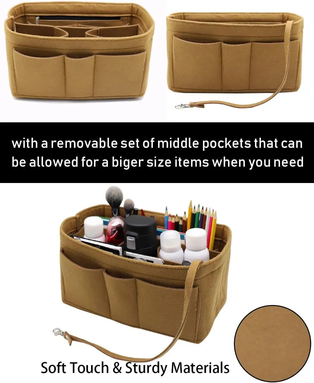 LEXSION Felt Insert Bag Organizer Bag In Bag For Handbag Purse Organizer Fits Speedy Neverful